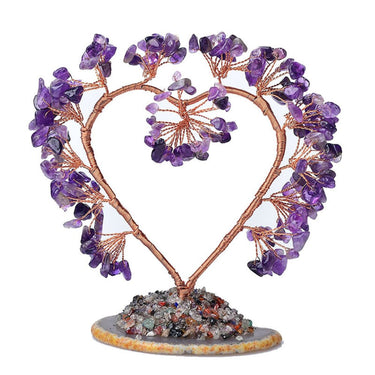 Natural Crystals Love Tree Ornament